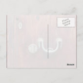 Klopfen Sie an die Tür. Postkarte (Rückseite)