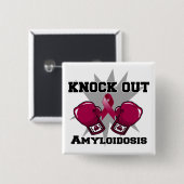 Klopfen Sie heraus Amyloidosis Button (Vorne & Hinten)