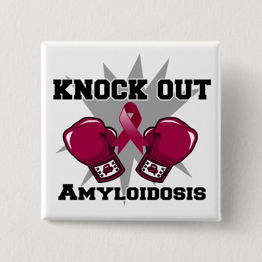 Klopfen Sie heraus Amyloidosis Button (Vorderseite)