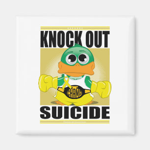Klopfen Sie heraus Selbstmord Magnet