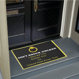 Klopfen Sie nicht an der Tür Fußmatte