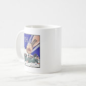 Klopfen Sie sie auf ihrer Achse, Kaffeetasse (Vorderseite Links)