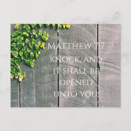Klopfen und die Tür wird sich gut öffnen Postkarte
