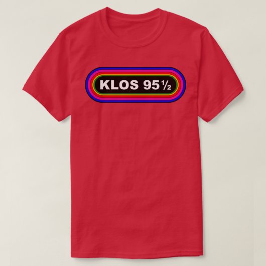 KLOS 95 12 VINTAGE RADIO-REKREATION T-Shirt (Design vorne)