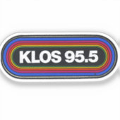 Klos aus Radiosender Vintager Klassiker Aufkleber (Vorderseite)