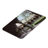 Kloster, 1442 wieder aufgebaut (Foto) Magnet (Linke Seite)