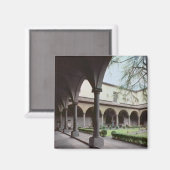 Kloster, 1442 wieder aufgebaut (Foto) Magnet (Vorderseite/Rückseite)