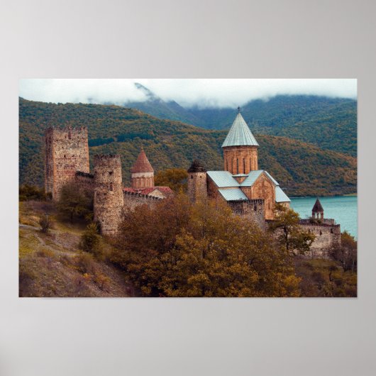 Kloster Ananuri Georgien Poster (Vorne)