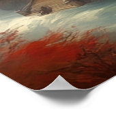 Kloster auf den Felshöhen Poster (Ecke)