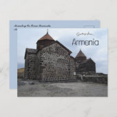 Kloster auf der Halbinsel Sewan Armenien Postkarte (Vorne/Hinten)