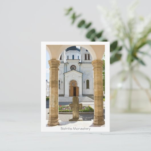 Kloster Bistrita Postkarte (Stehend Vorderseite)