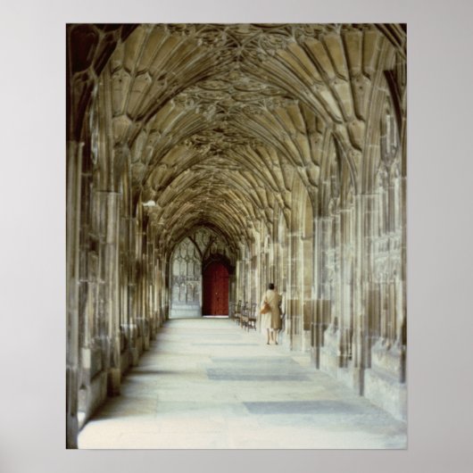 Kloster der Kathedrale Gloucester, 12. Jahrhundert Poster (Vorne)