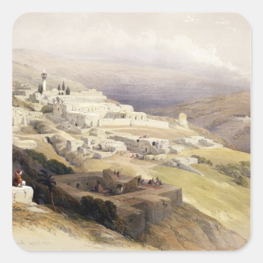 Kloster des Terra Santa, Nazareth Quadratischer Aufkleber (Vorderseite)