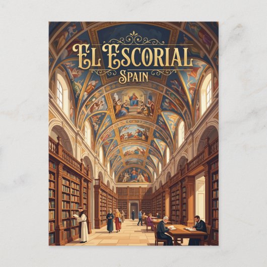 Kloster El Escorial Spanien Postkarte (Vorderseite)