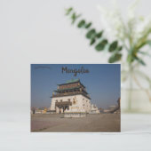 Kloster Gandantegchinlen in der Mongolei Postkarte (Stehend Vorderseite)
