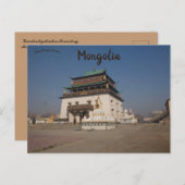 Kloster Gandantegchinlen in der Mongolei Postkarte (Vorne/Hinten)
