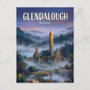 Kloster Glendalough Irland Postkarte