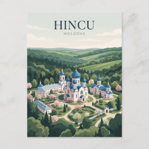 Kloster Hincu Moldawien Postkarte