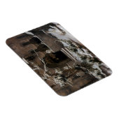 Kloster im Winterschnee (von Karl Lessing) Magnet (Rechte Seite)