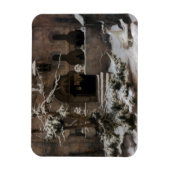 Kloster im Winterschnee (von Karl Lessing) Magnet (Vertikal)