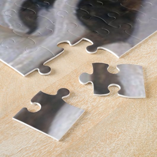 Kloster im Winterschnee (von Karl Lessing) Puzzle (Seite)