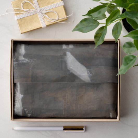 Kloster im Winterschnee (von Karl Lessing) Seidenpapier (Geschenk)