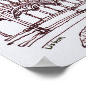 Kloster Jeronimos | Lissabon, Portugal Poster (Ecke)