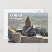 Kloster Khor Virap in Armenien Postkarte (Vorne/Hinten)