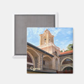 Kloster Kikkos in Zypern Magnet (Vorderseite/Rückseite)