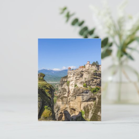Klöster Meteora, Griechenland Postkarte (Stehend Vorderseite)