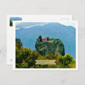 Kloster, Meteora, Griechenland Postkarte (Vorne/Hinten)