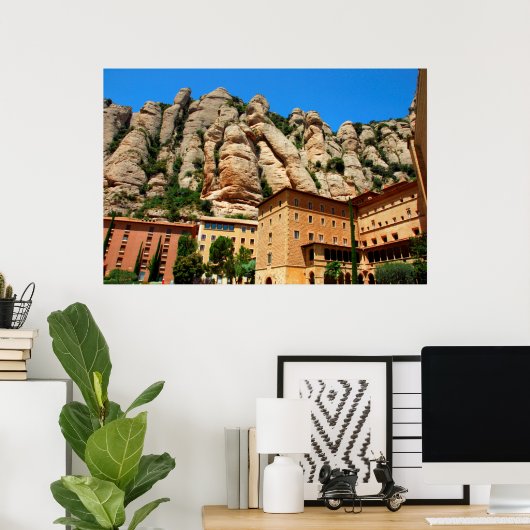Kloster Montserrat, Katalonien, Spanien Poster (Heimbüro)