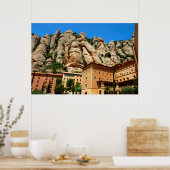 Kloster Montserrat, Katalonien, Spanien Poster (Küche)