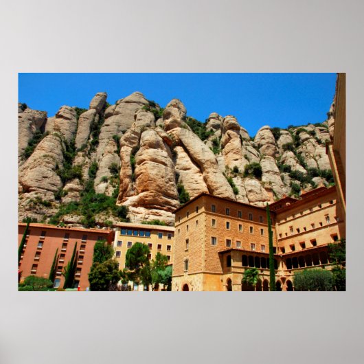 Kloster Montserrat, Katalonien, Spanien Poster (Vorne)
