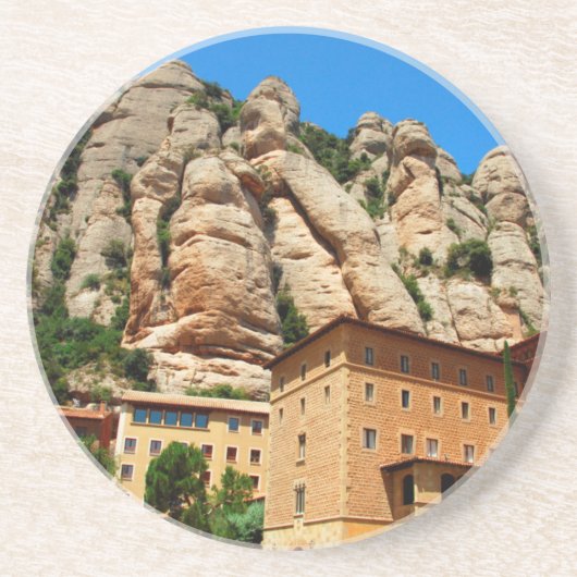 Kloster Montserrat, Katalonien, Spanien Sandstein Untersetzer (Vorne)