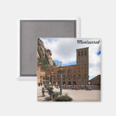 Kloster Montserrat Magnet (Vorderseite/Rückseite)