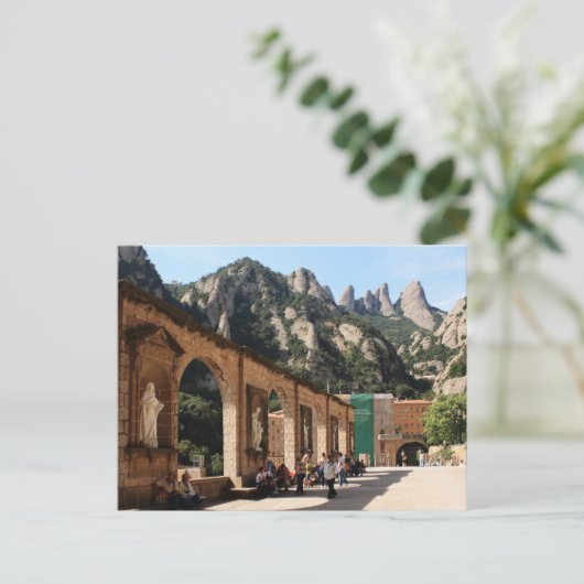 Kloster Montserrat Postkarte (Stehend Vorderseite)
