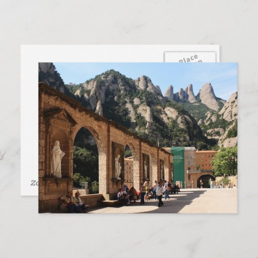 Kloster Montserrat Postkarte (Vorne/Hinten)