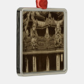 Kloster oder Pagode, Detail, vermutlich Mandalay Silbernes Ornament (Rechts)