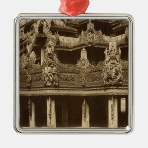 Kloster oder Pagode, Detail, vermutlich Mandalay Silbernes Ornament