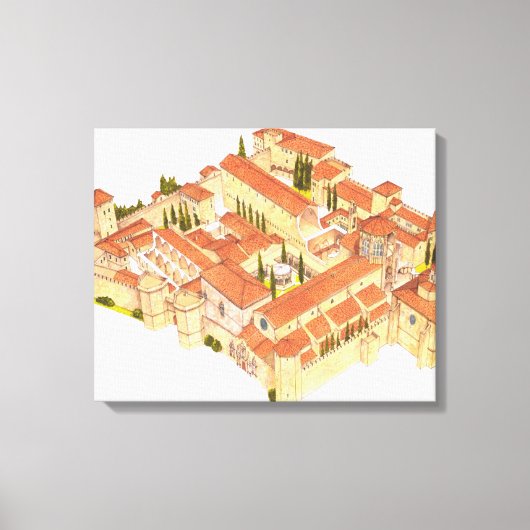 Kloster Poblet. Katalonien Leinwanddruck (Vorderseite)