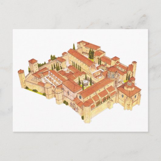 Kloster Poblet. Katalonien Postkarte (Vorderseite)