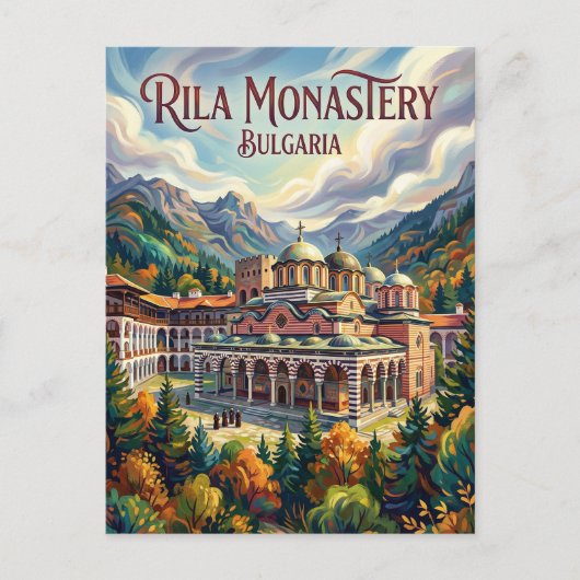 Kloster Rila Bulgarien Postkarte (Vorderseite)