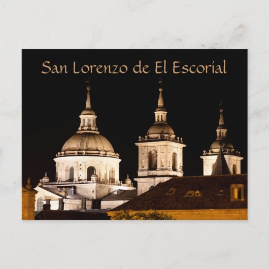 Kloster San Lorenzo de El Escorial, Spanien bei Postkarte (Vorderseite)