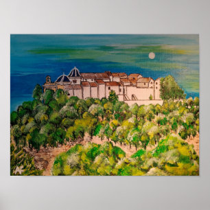 Kloster San Miguel Gemälde von Alfred Fox Poster