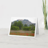 Kloster San Miguel oberhalb der Mohnfelskarte Karte (Vorderseite)