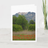 Kloster San Miguel oberhalb der Mohnfelskarte Karte (Vorderseite)