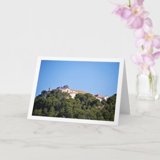 Kloster San Miguel oberhalb von Lliria Stadt, Vale Karte (Orchidee)