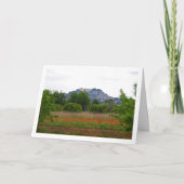 Kloster San Miguel über dem Mohnfeld Karte (Vorderseite)