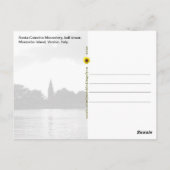 Kloster Santa Caterina Glockenturm, Mazzorbo Isl. Postkarte (Rückseite)